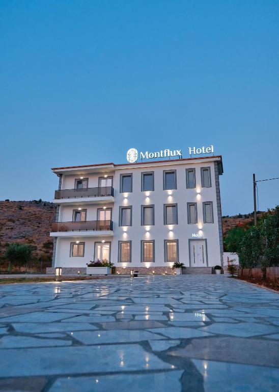 Montflux Hotel exterior — luxury mountain retreat in Shkodër Albania