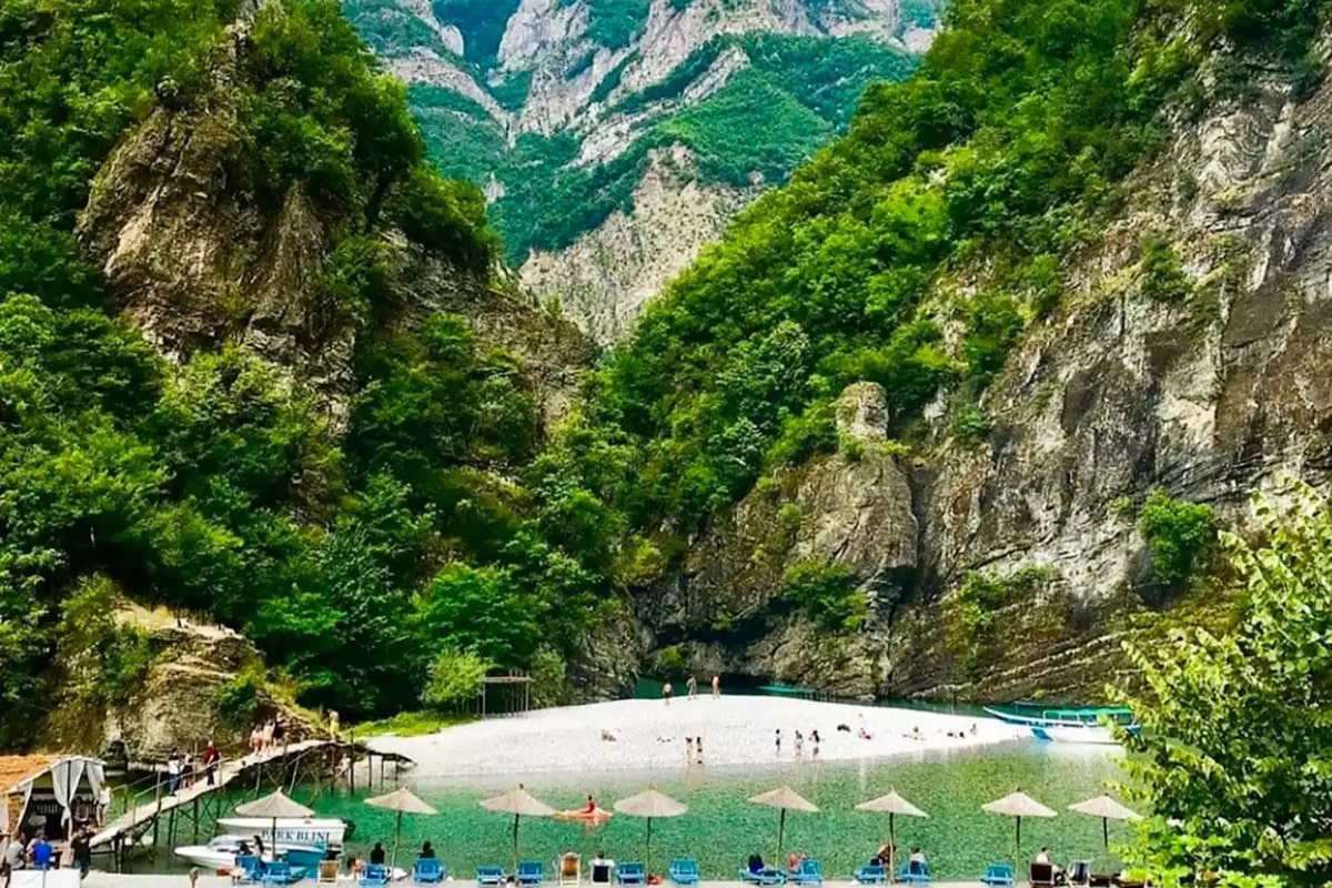 River Shala Albania — turquoise waters in Northern Albania